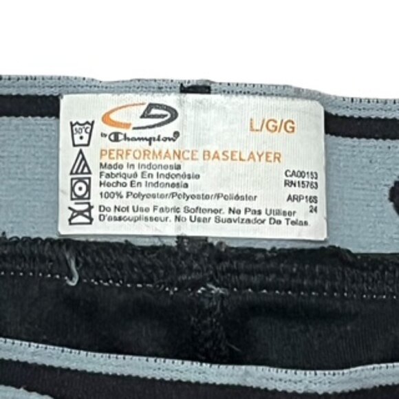 Champion Performance Base Layer Pants Men’s Size Large Black Knit - Picture 3 of 12